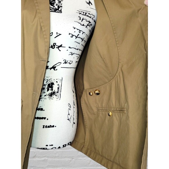 Orvis Womens Medium Camel Brown Chore Coat Outdoor Canvas Workwear Blazer Jacket - Picture 6 of 8